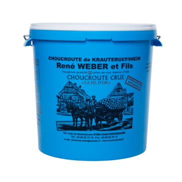 Choucroute crue Weber "LA FIL D'OR" fabrication artisanale en seau de 18kg
