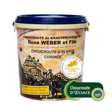 Choucroute d'Alsace IGP cuisinée en seau de 11kg - MÉDAILLE D'OR